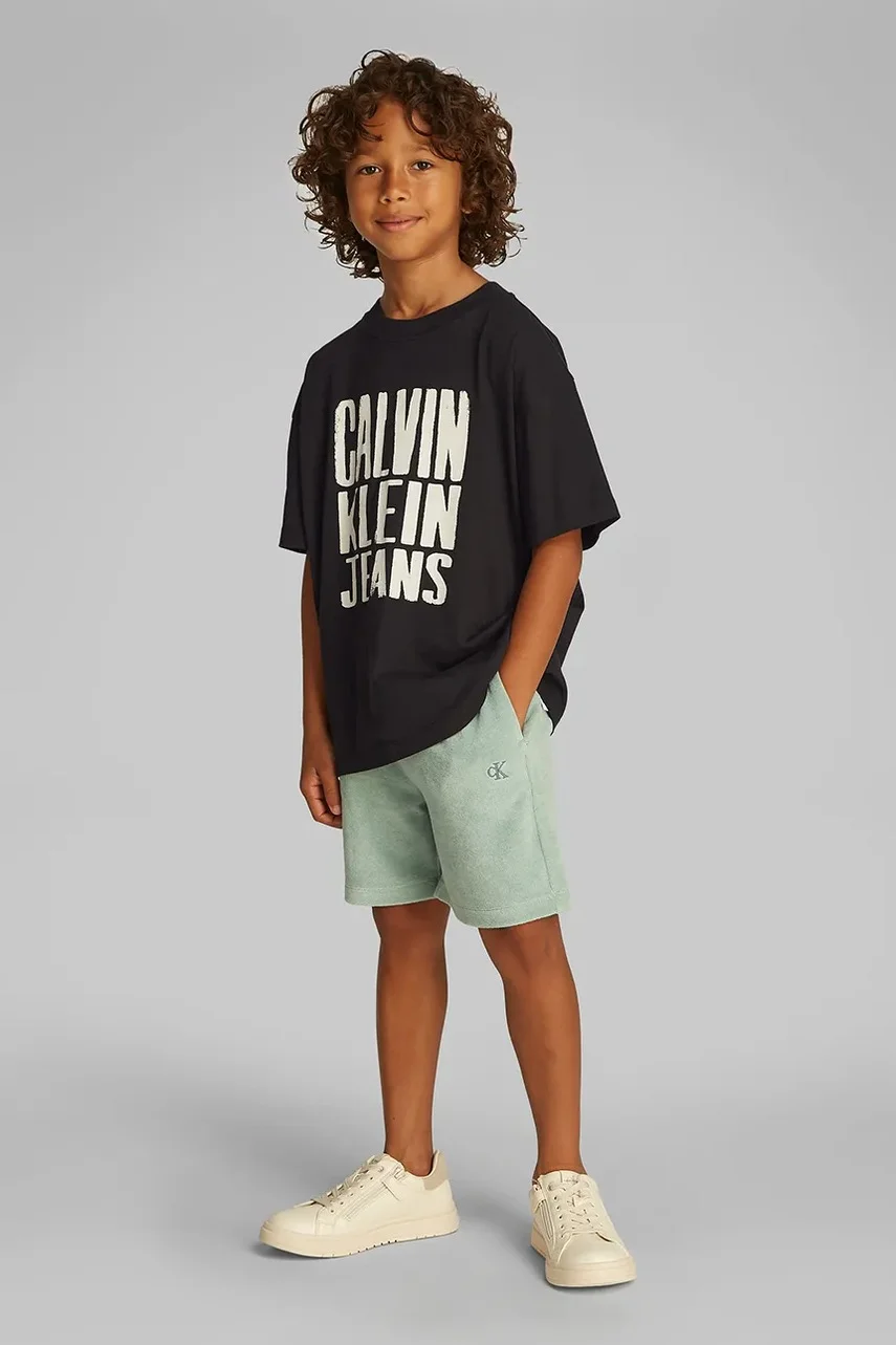 CALVIN KLEIN JEANS Детска памучна тениска