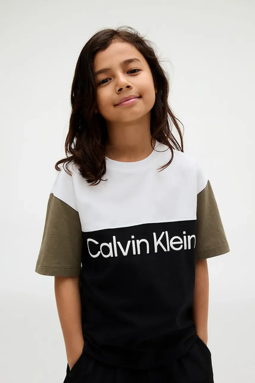 CALVIN KLEIN JEANS Детска памучна тениска