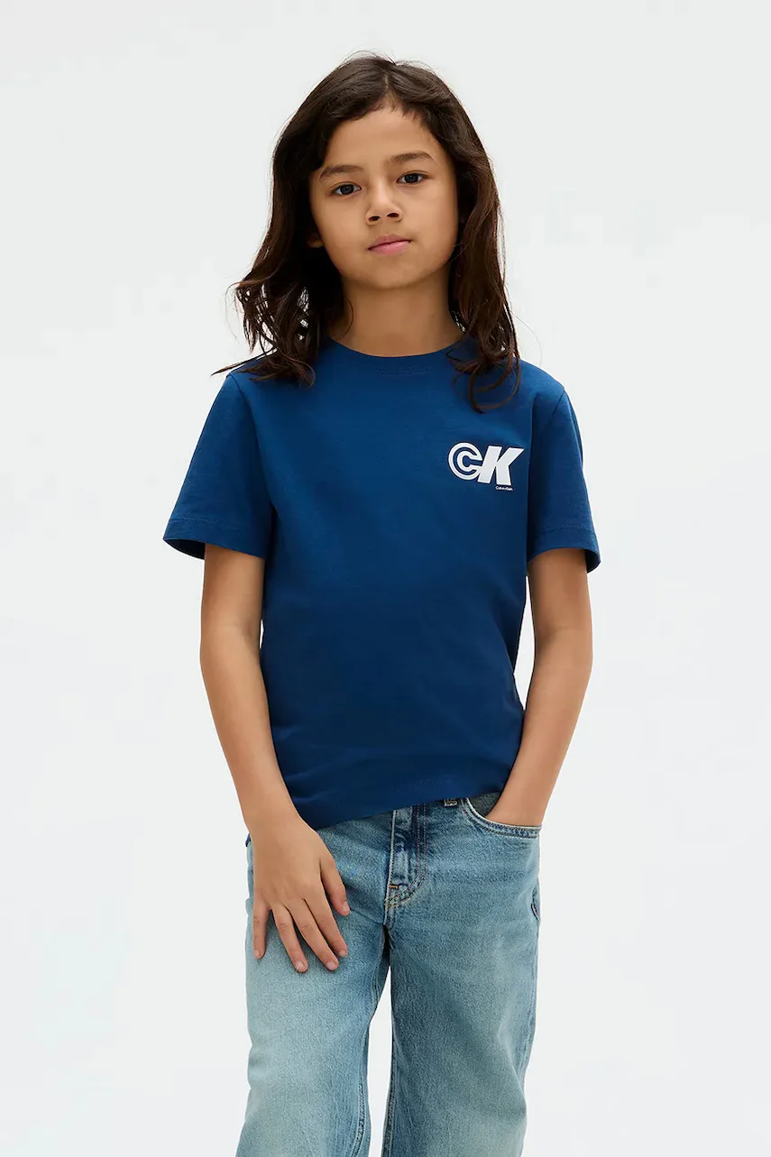 CALVIN KLEIN JEANS Детска памучна тениска