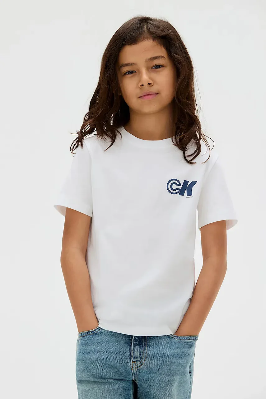 CALVIN KLEIN JEANS Детска памучна тениска