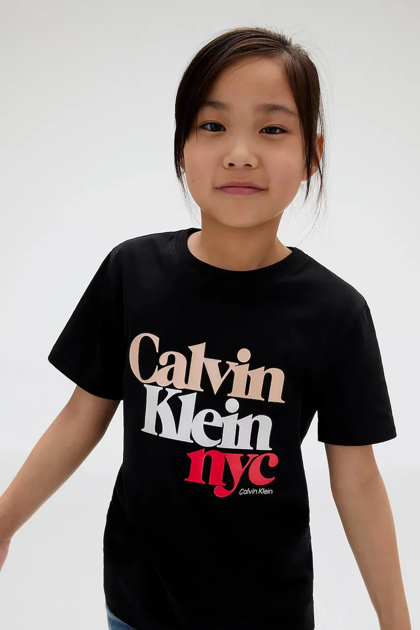 CALVIN KLEIN JEANS Детска памучна тениска