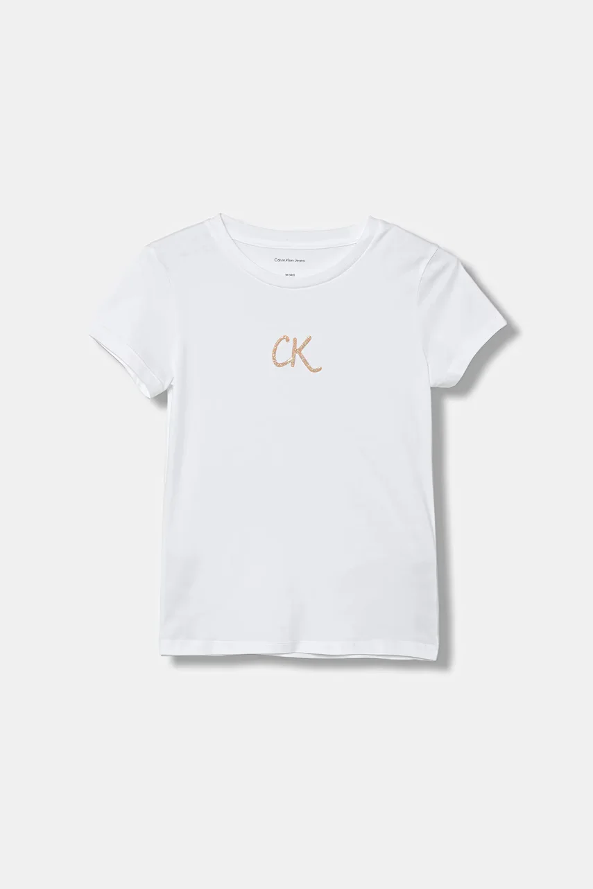 CALVIN KLEIN JEANS Детска памучна тениска