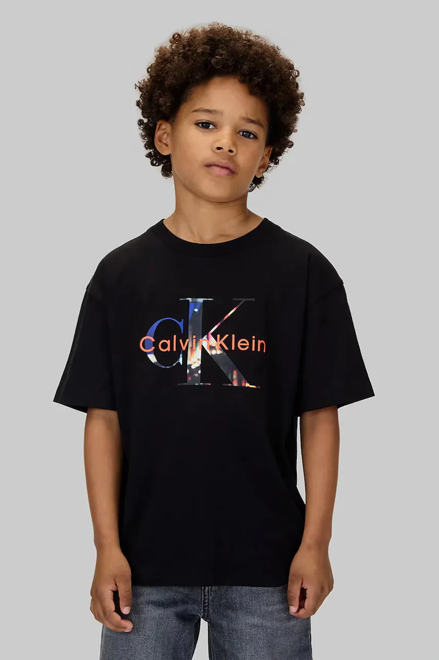 CALVIN KLEIN JEANS Детска памучна тениска