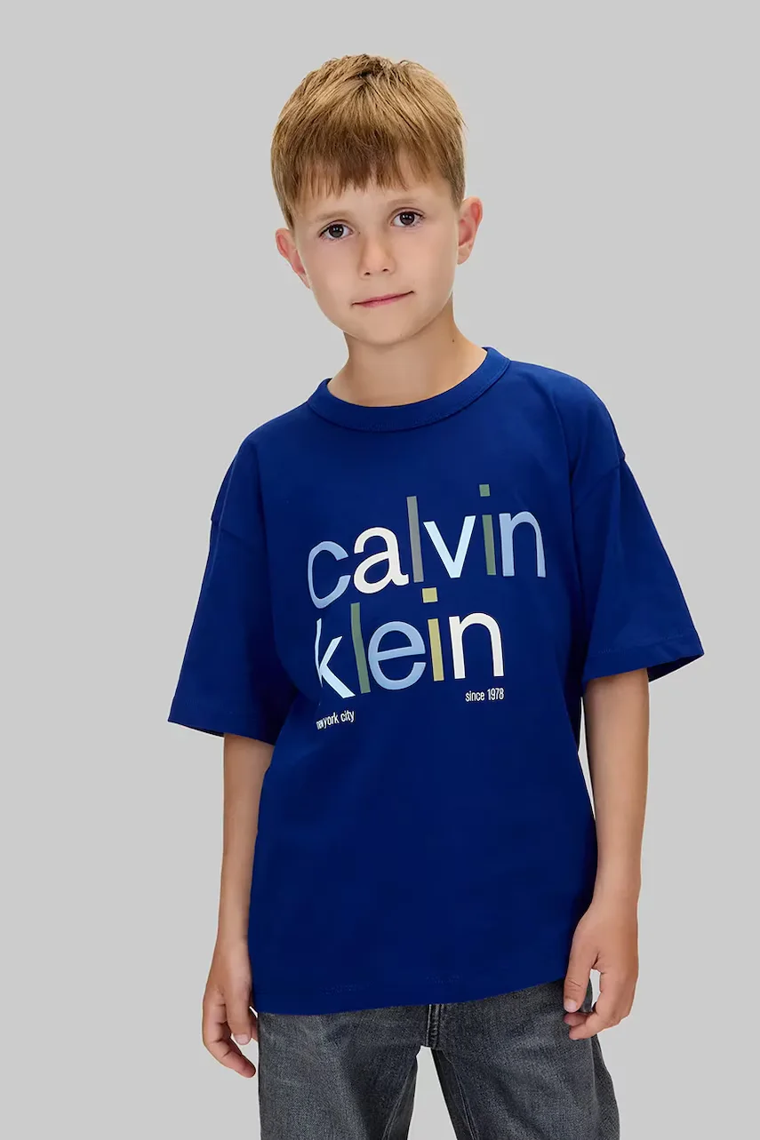 CALVIN KLEIN JEANS Детска памучна тениска