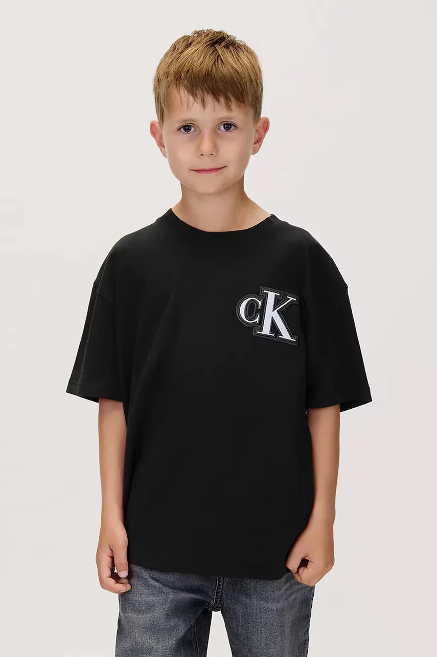 CALVIN KLEIN JEANS Детска памучна тениска
