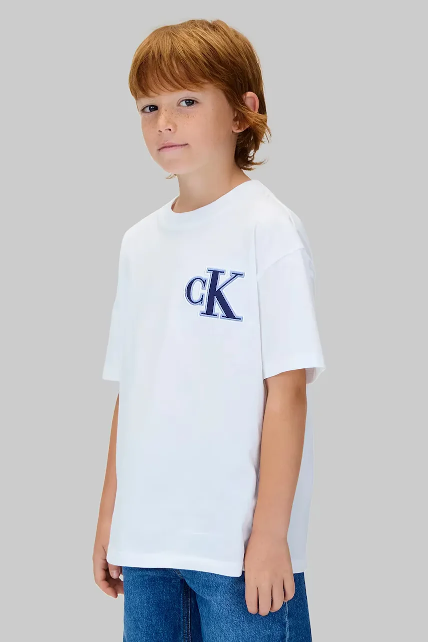 CALVIN KLEIN JEANS Детска памучна тениска