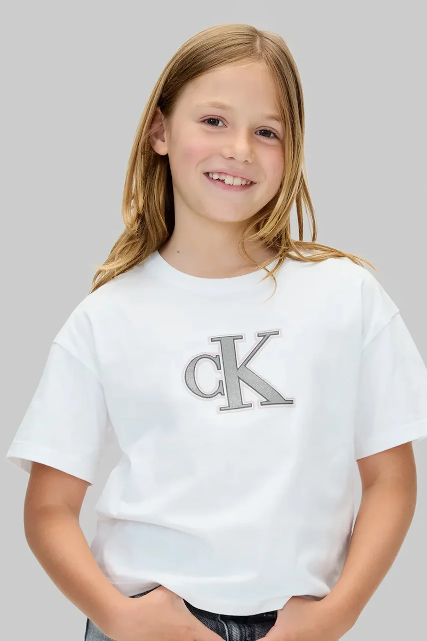 CALVIN KLEIN JEANS Детска памучна тениска