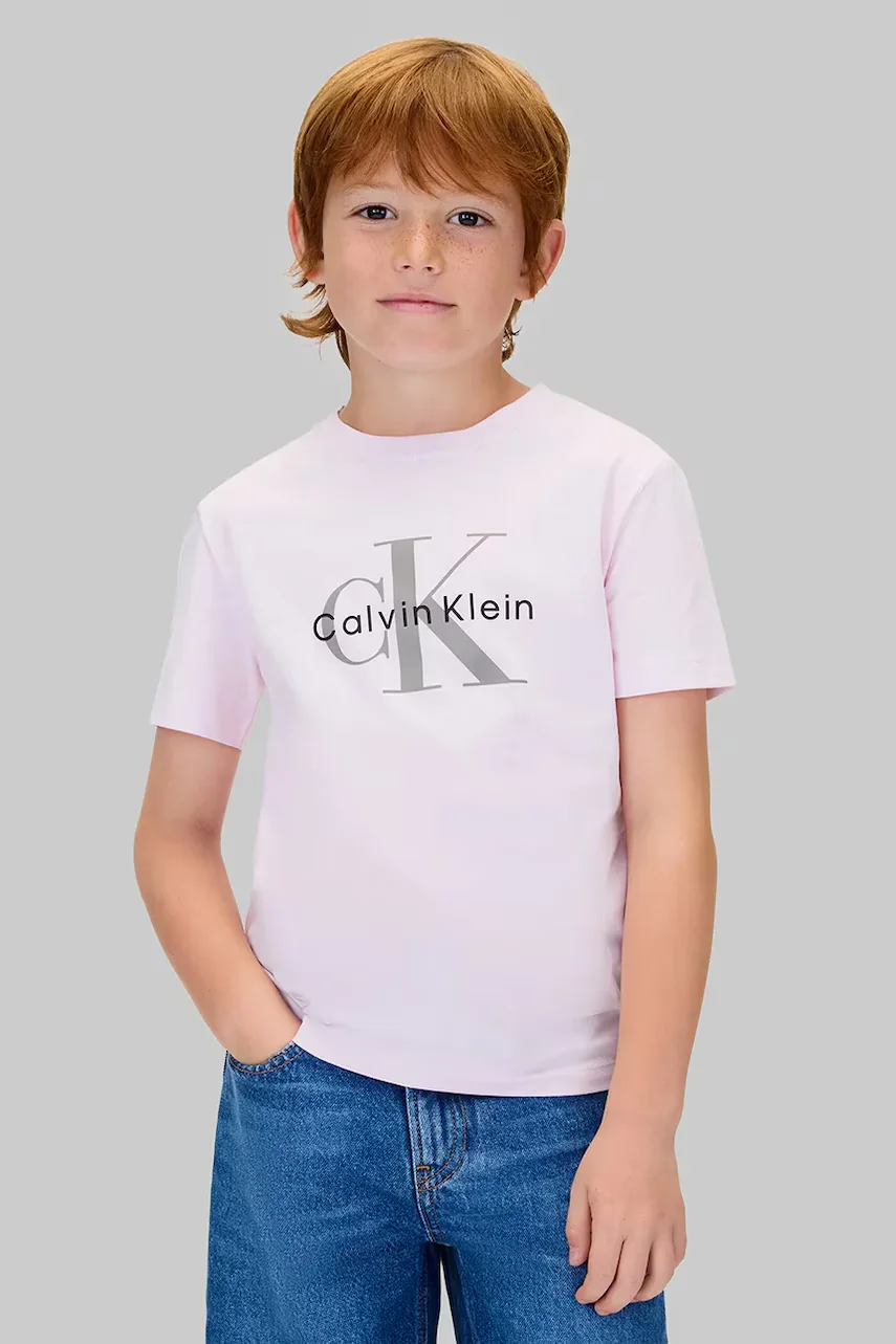 CALVIN KLEIN JEANS Детска памучна тениска