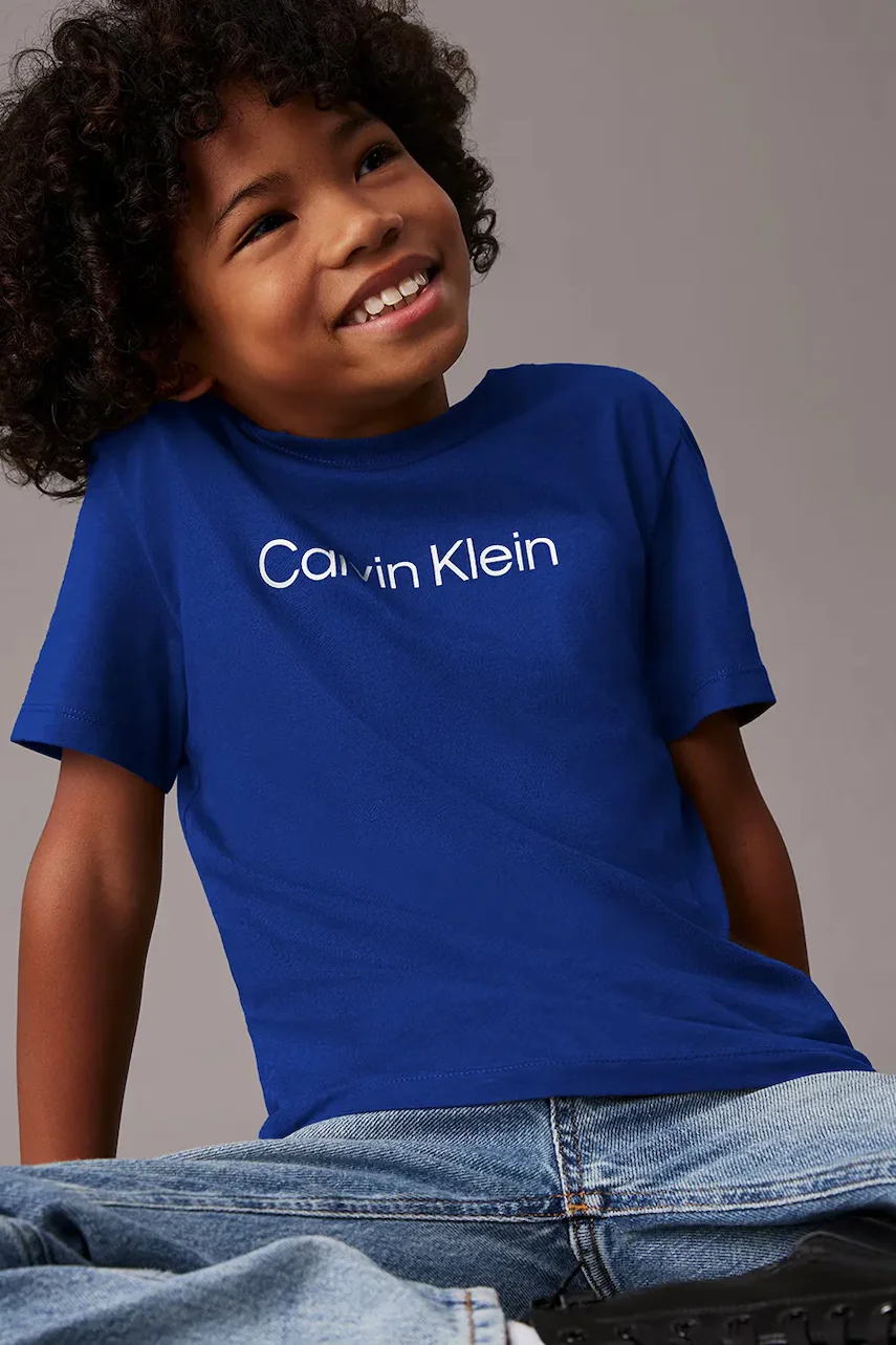 CALVIN KLEIN JEANS Детска памучна тениска