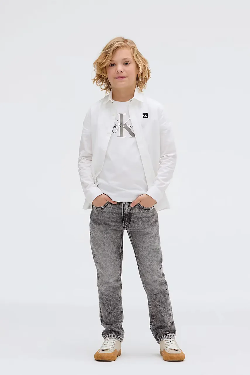 CALVIN KLEIN JEANS Детски дънки DAD WASHED