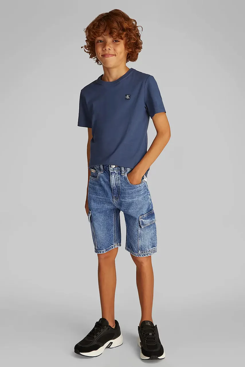 CALVIN KLEIN JEANS Детски дънков къс панталон
