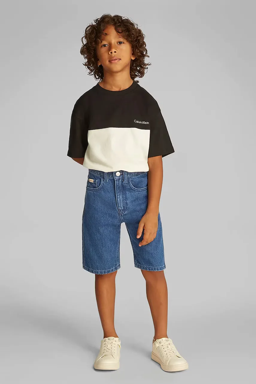 CALVIN KLEIN JEANS Детски дънков къс панталон
