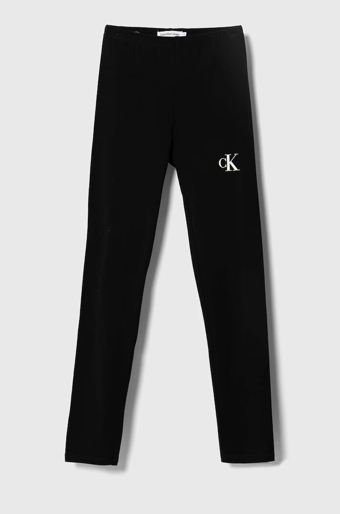CALVIN KLEIN JEANS Детски клин в черно с изчистен дизайн