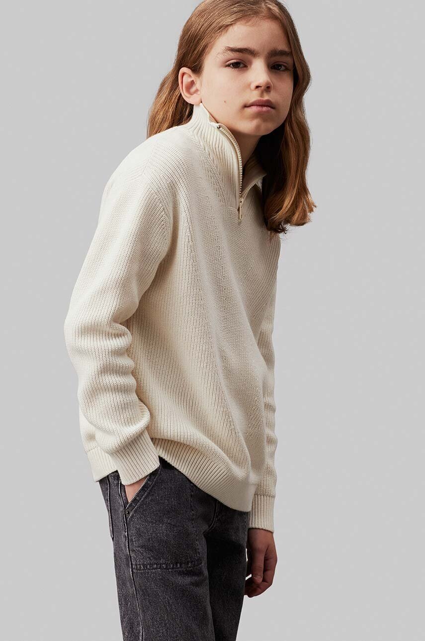 CALVIN KLEIN JEANS Детски памучен пуловер