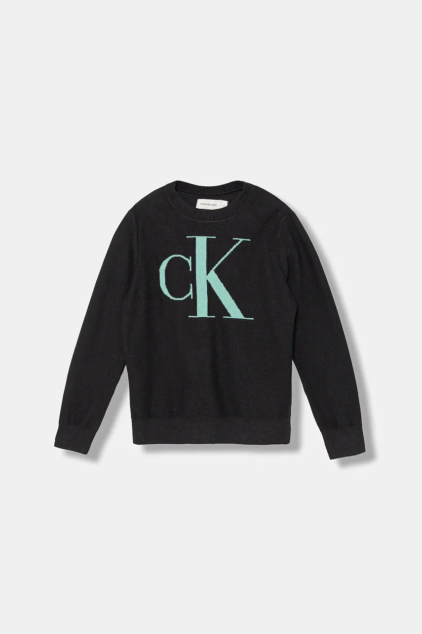CALVIN KLEIN JEANS Детски памучен пуловер