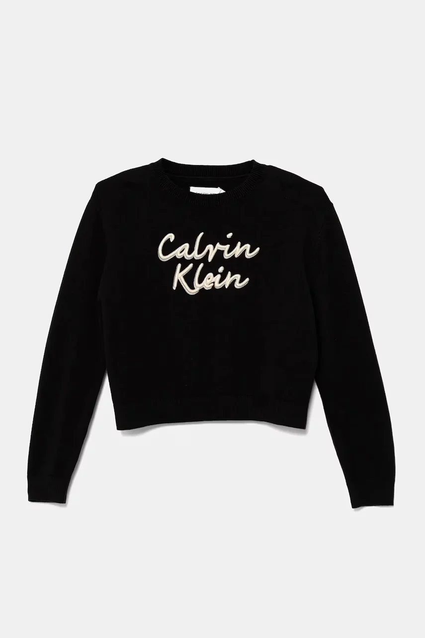 CALVIN KLEIN JEANS Детски памучен пуловер