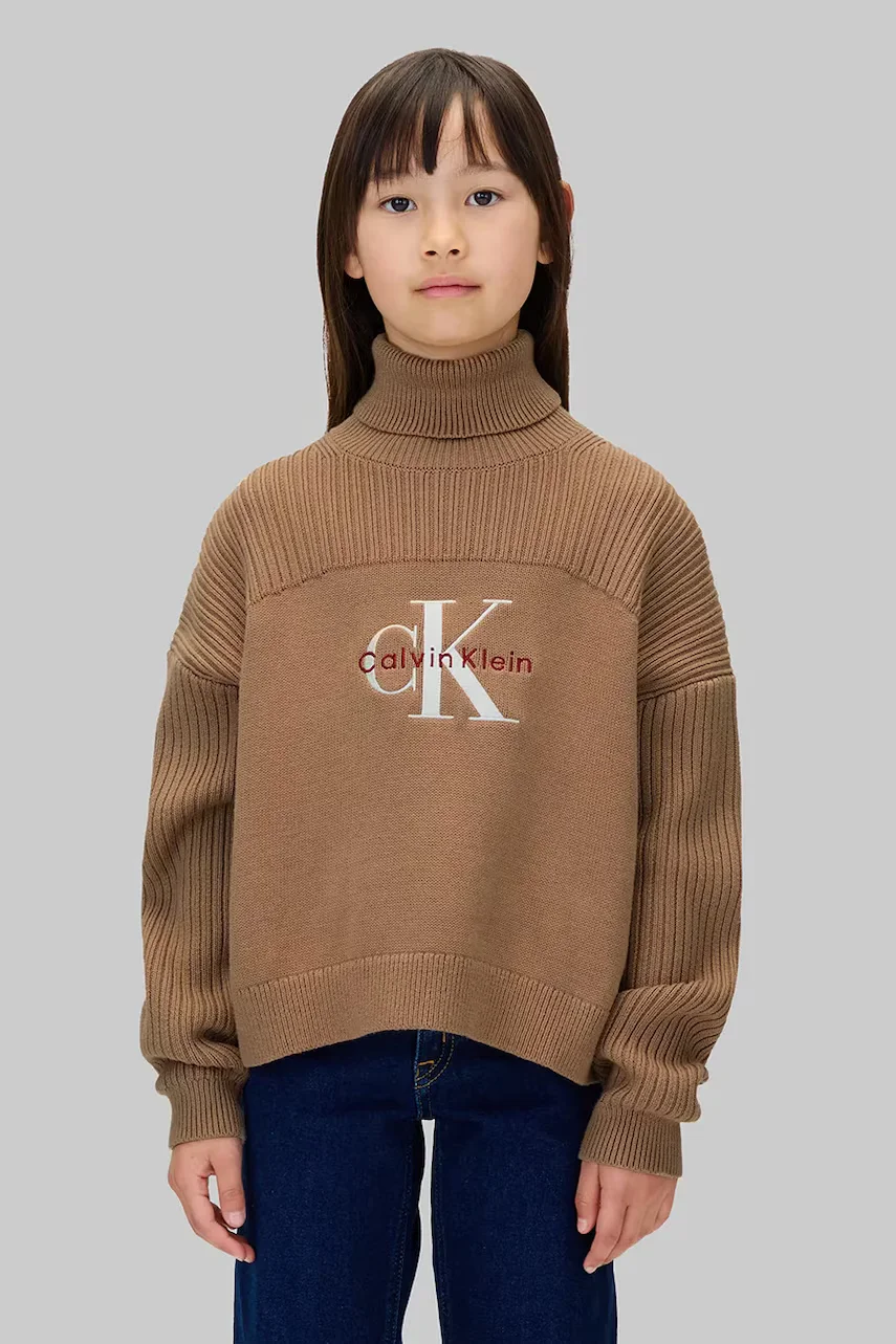 CALVIN KLEIN JEANS Детски памучен пуловер