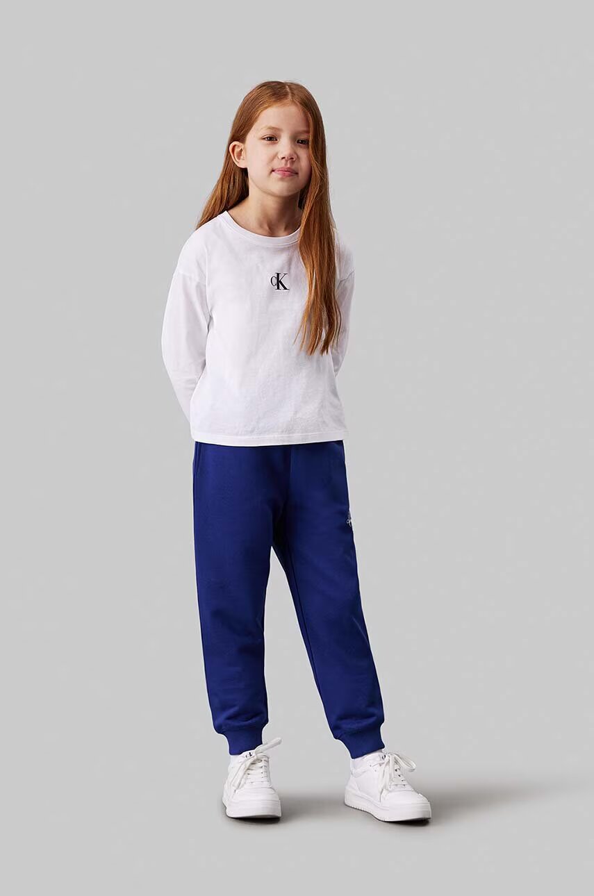 CALVIN KLEIN JEANS Детски памучен спортен панталон SWEATPANTS