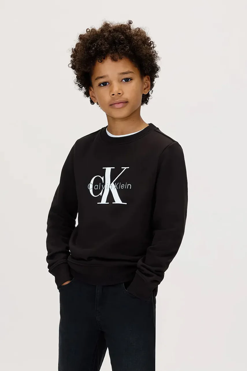 CALVIN KLEIN JEANS Детски памучен суичър