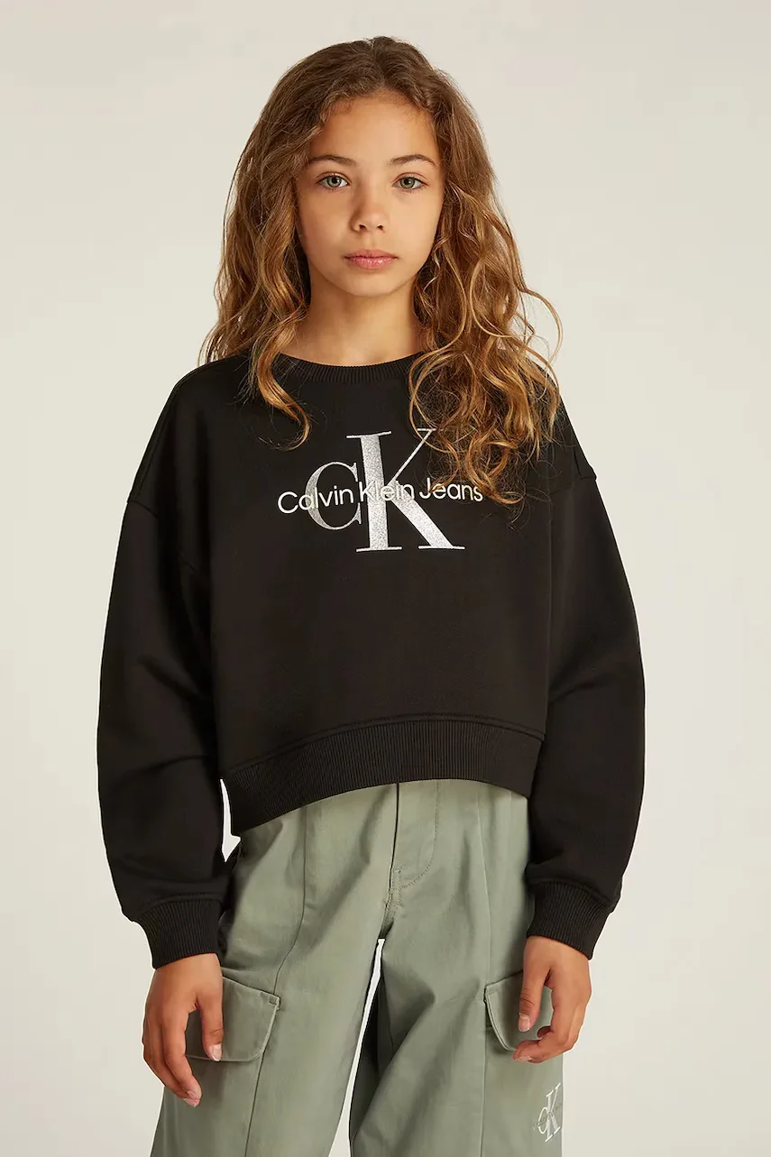 CALVIN KLEIN JEANS Детски памучен суичър