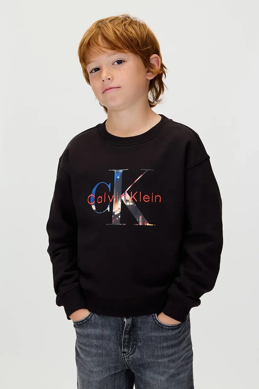 CALVIN KLEIN JEANS Детски памучен суичър