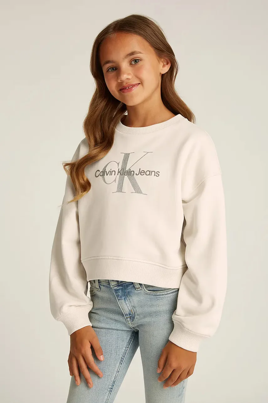 CALVIN KLEIN JEANS Детски памучен суичър