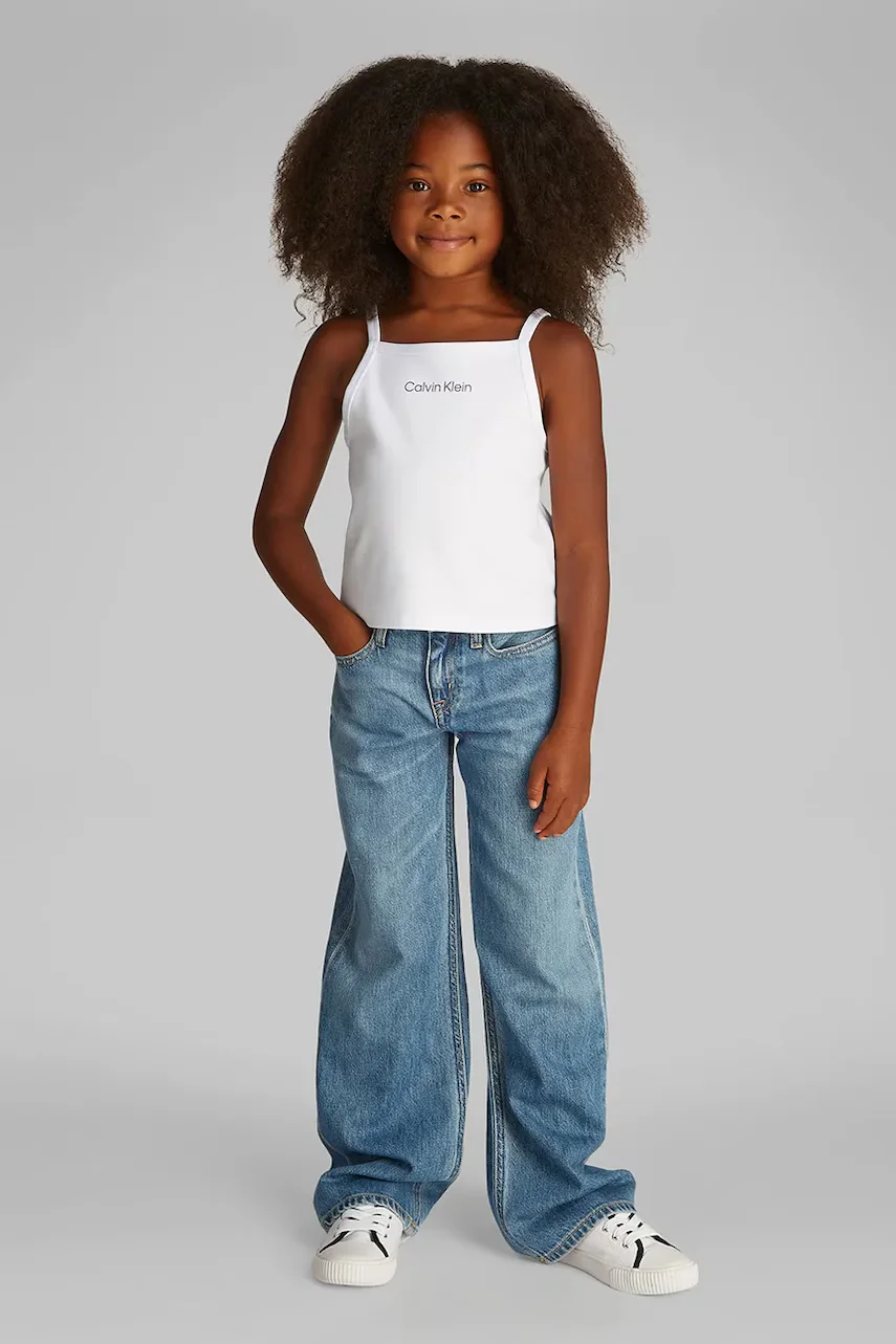 CALVIN KLEIN JEANS Детски памучен топ