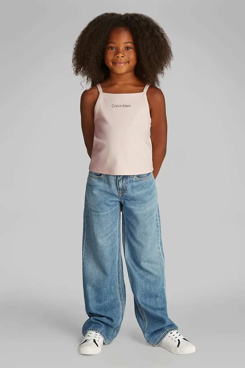 CALVIN KLEIN JEANS Детски памучен топ