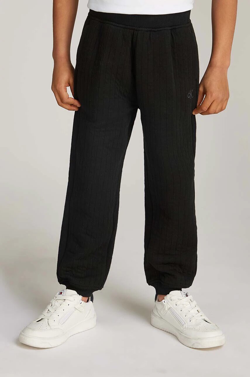 CALVIN KLEIN JEANS Детски спортен панталон VERTICAL QUILTED