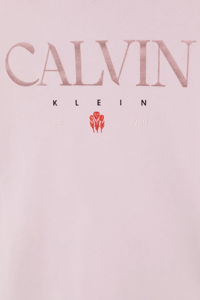 CALVIN KLEIN JEANS Детски суичър в розово с принт IG0IG03066