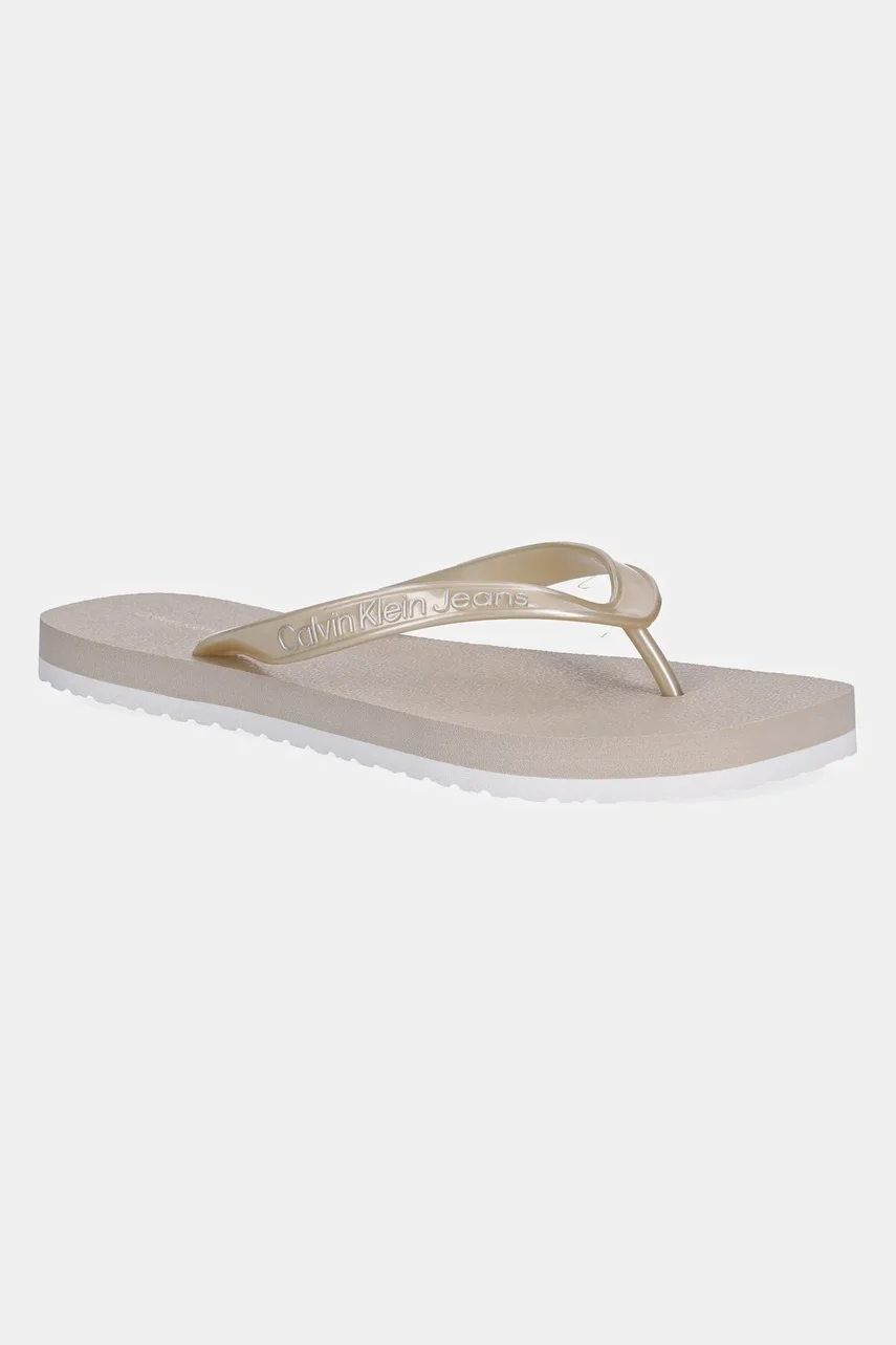 CALVIN KLEIN JEANS Джапанки THONG+ TPU METALLIC