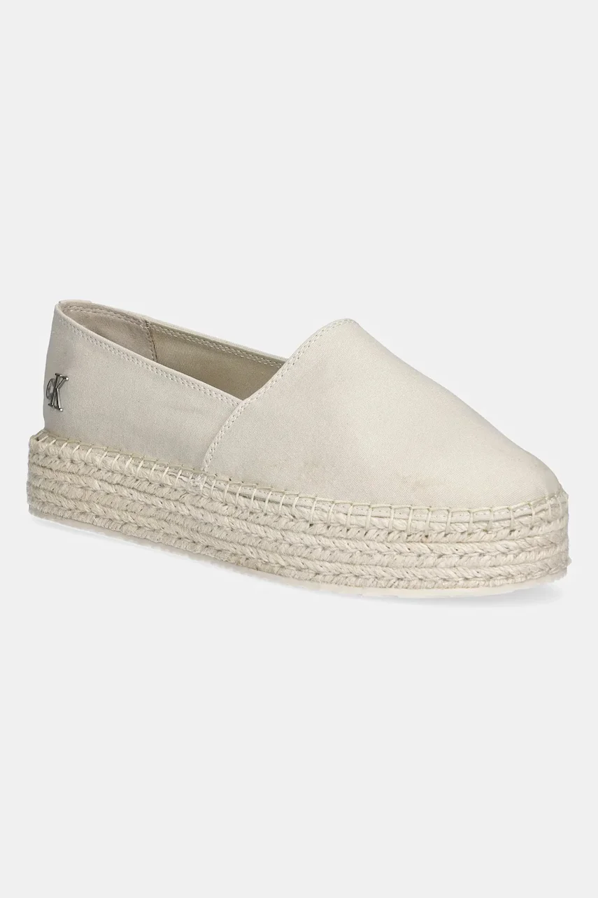 CALVIN KLEIN JEANS Еспадрили FLATFORM ESPADRILLE MG/HDW