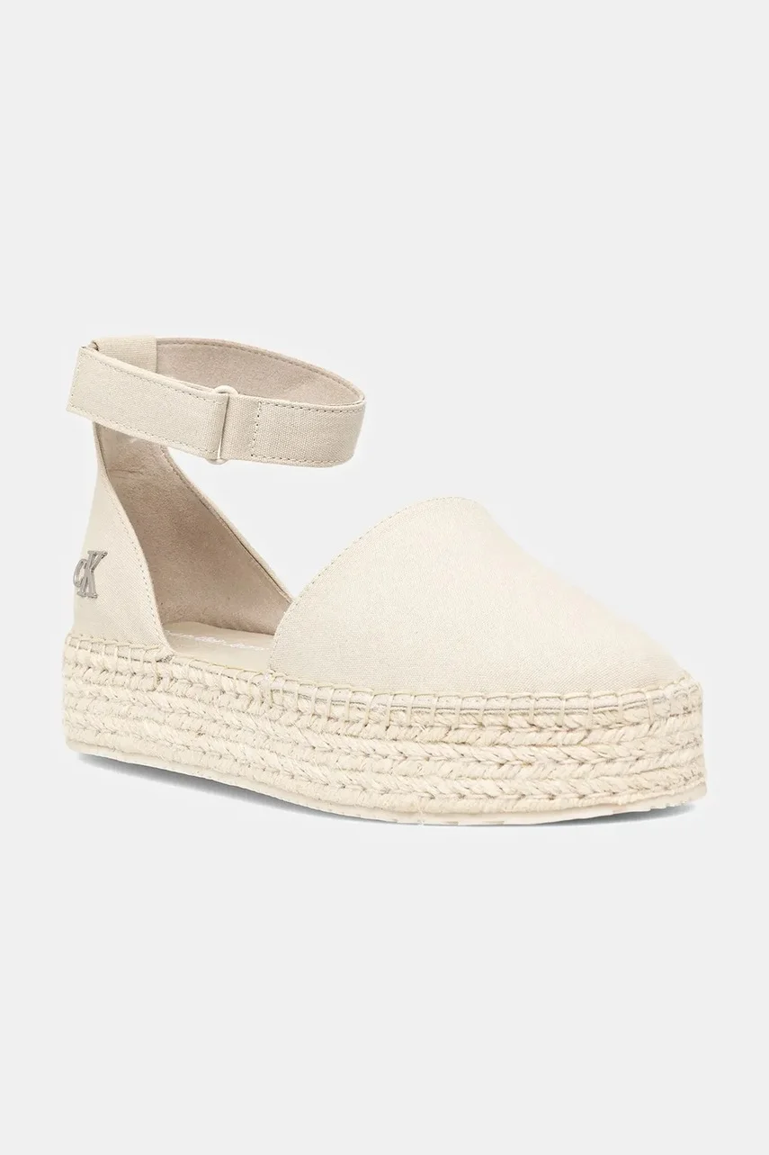 CALVIN KLEIN JEANS Еспадрили FLATFORM ESPADRILLE SLING MG