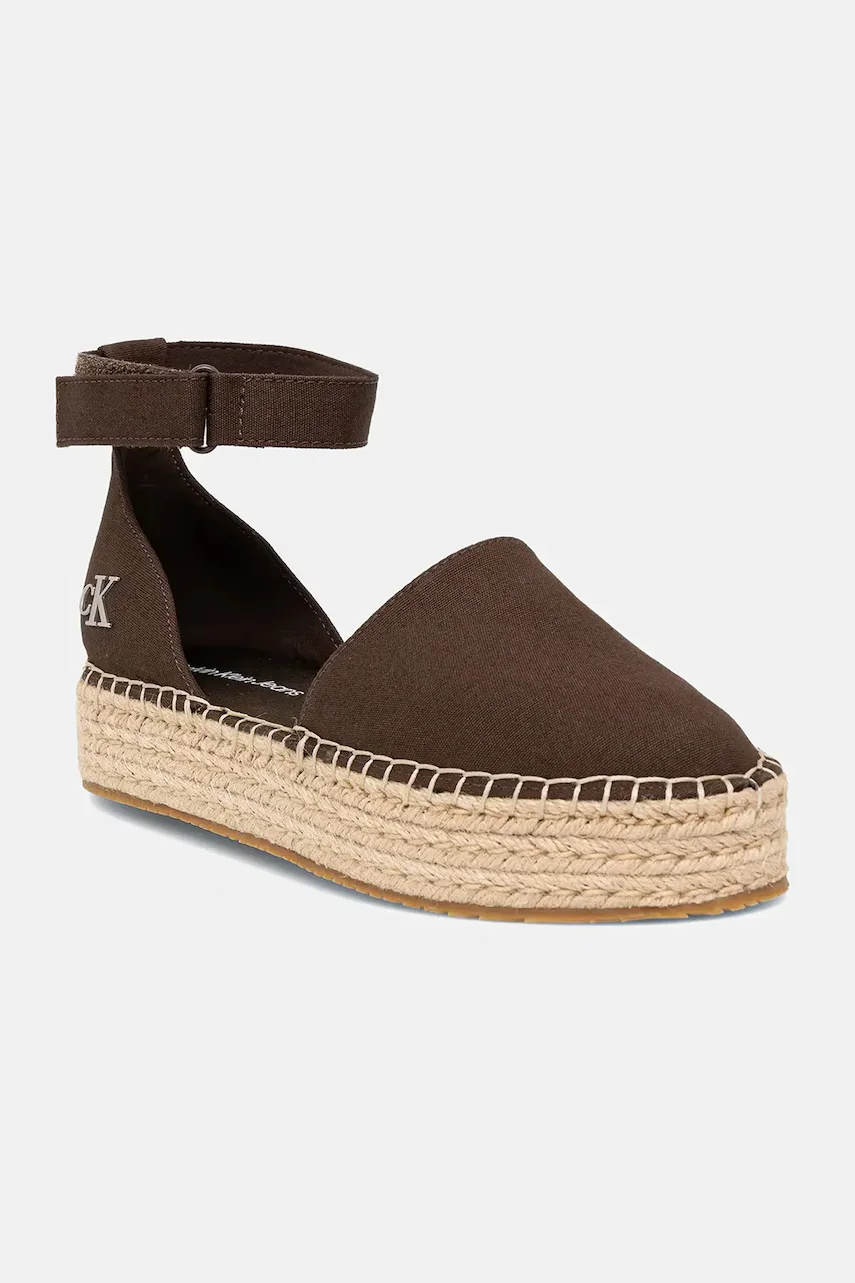 CALVIN KLEIN JEANS Еспадрили FLATFORM ESPADRILLE SLING MG