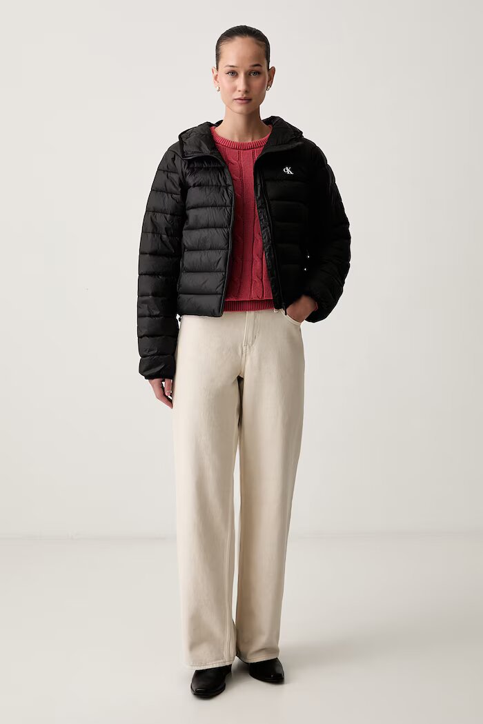 CALVIN KLEIN JEANS капитонирано яке дамско черно LV047G505G