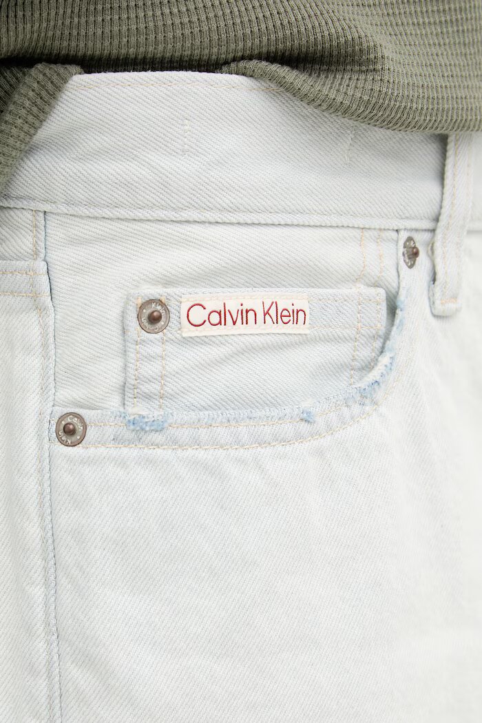 CALVIN KLEIN JEANS къс панталон мъжки от памук син LV04RF787G