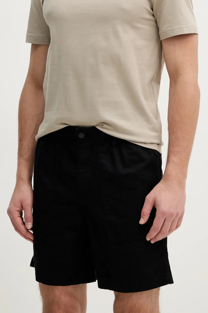 CALVIN KLEIN JEANS Къс панталон с лен