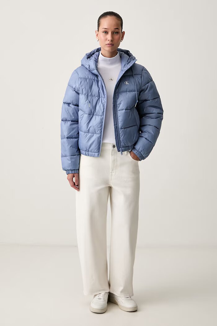 CALVIN KLEIN JEANS късо яке дамско синьо LV047G507G