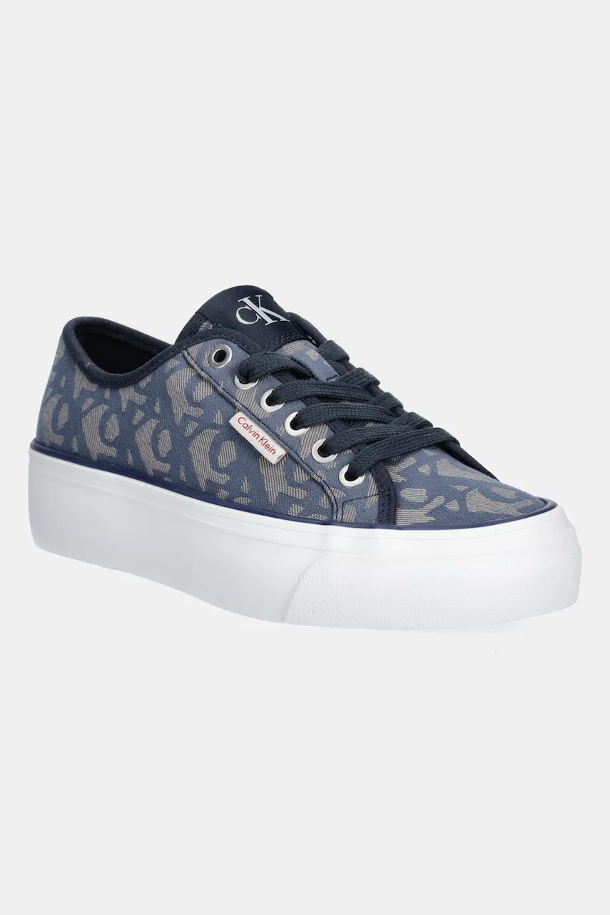 CALVIN KLEIN JEANS Кецове VULC FLATF JACQUARD AOP