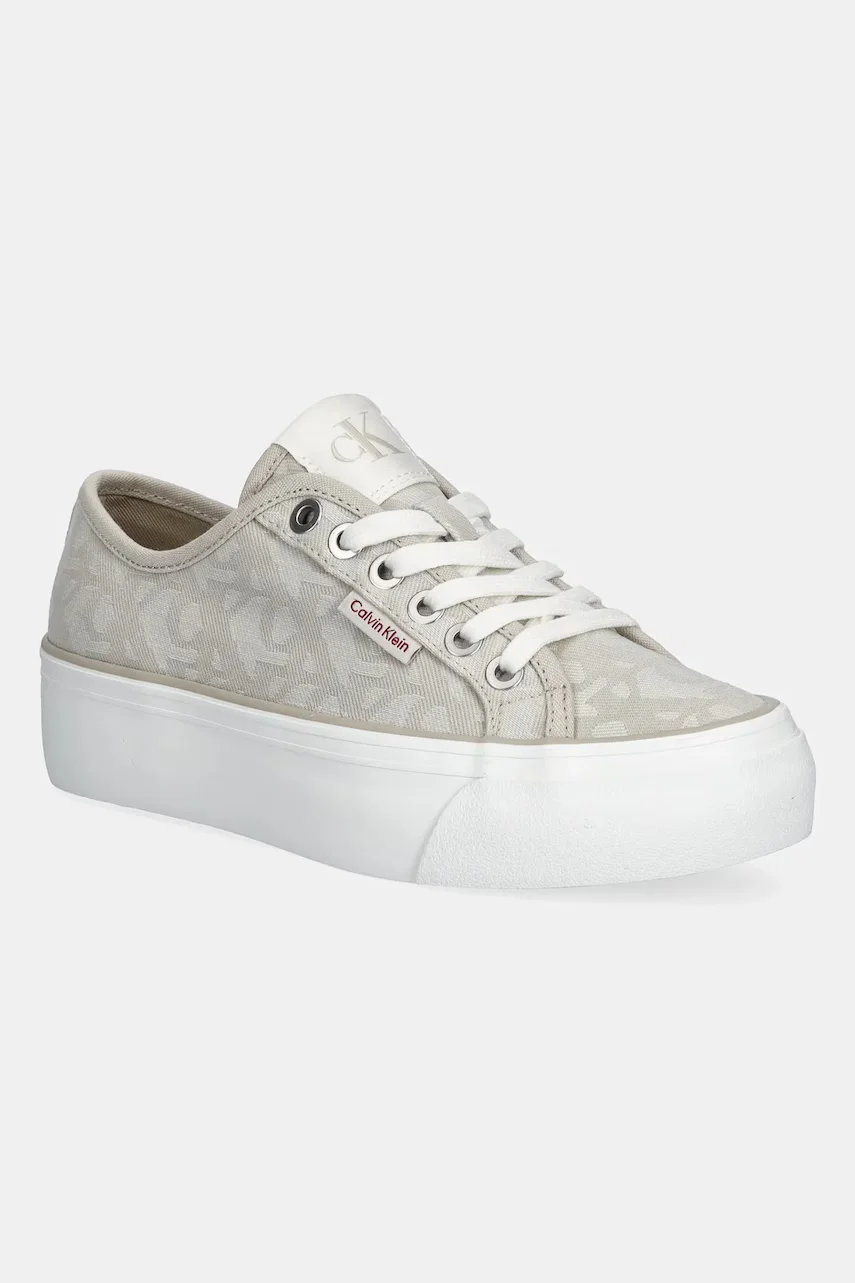 CALVIN KLEIN JEANS Кецове VULC FLATF JACQUARD AOP