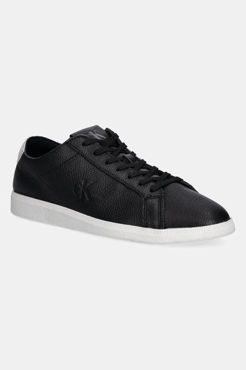 CALVIN KLEIN JEANS Кожени маратонки LOW PROFILE CUPSOLE TMB LTH