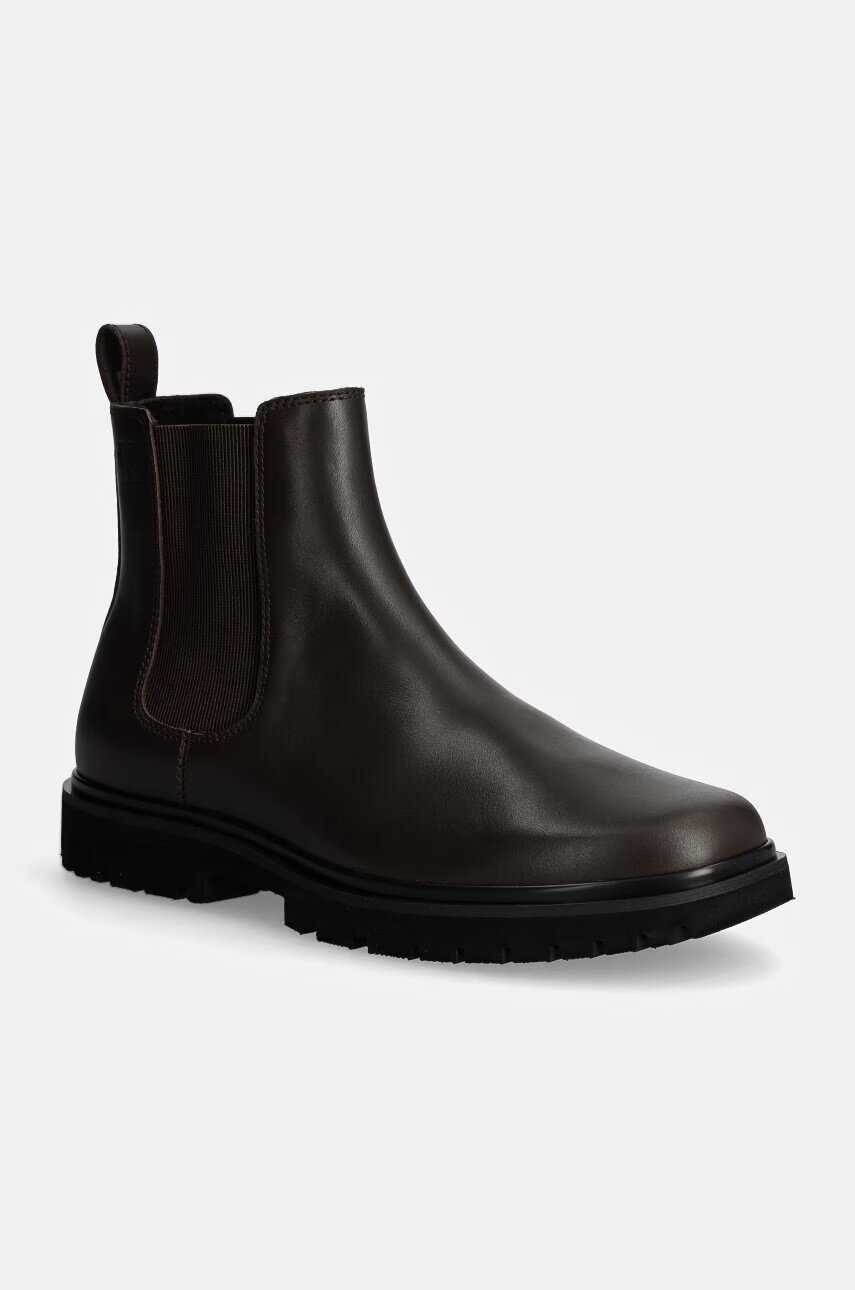 CALVIN KLEIN JEANS Кожени обувки EVA BOOT MID CHELSEA UNIFORM DR