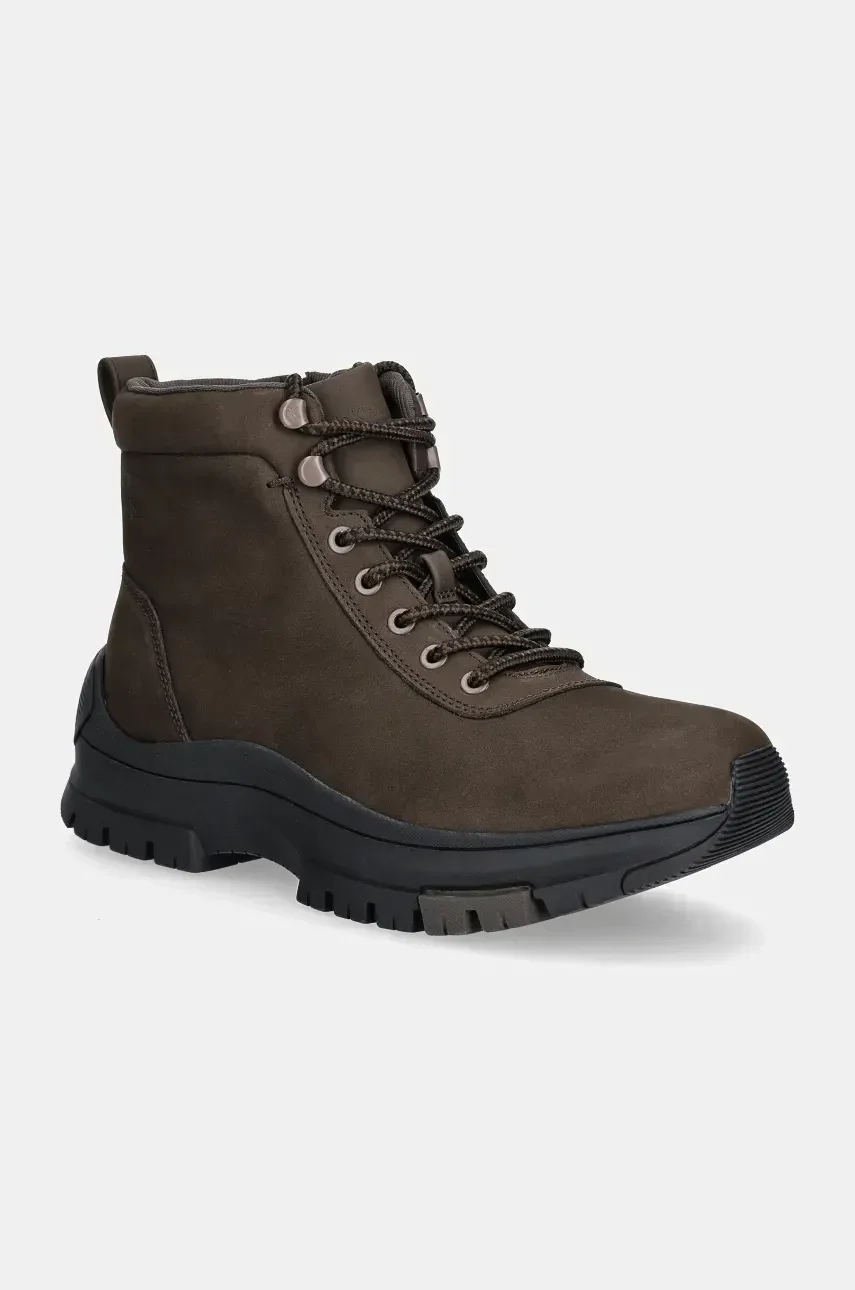CALVIN KLEIN JEANS Кожени туристически обувки HYBRID WP BOOT LACEUP REBELLIOUS
