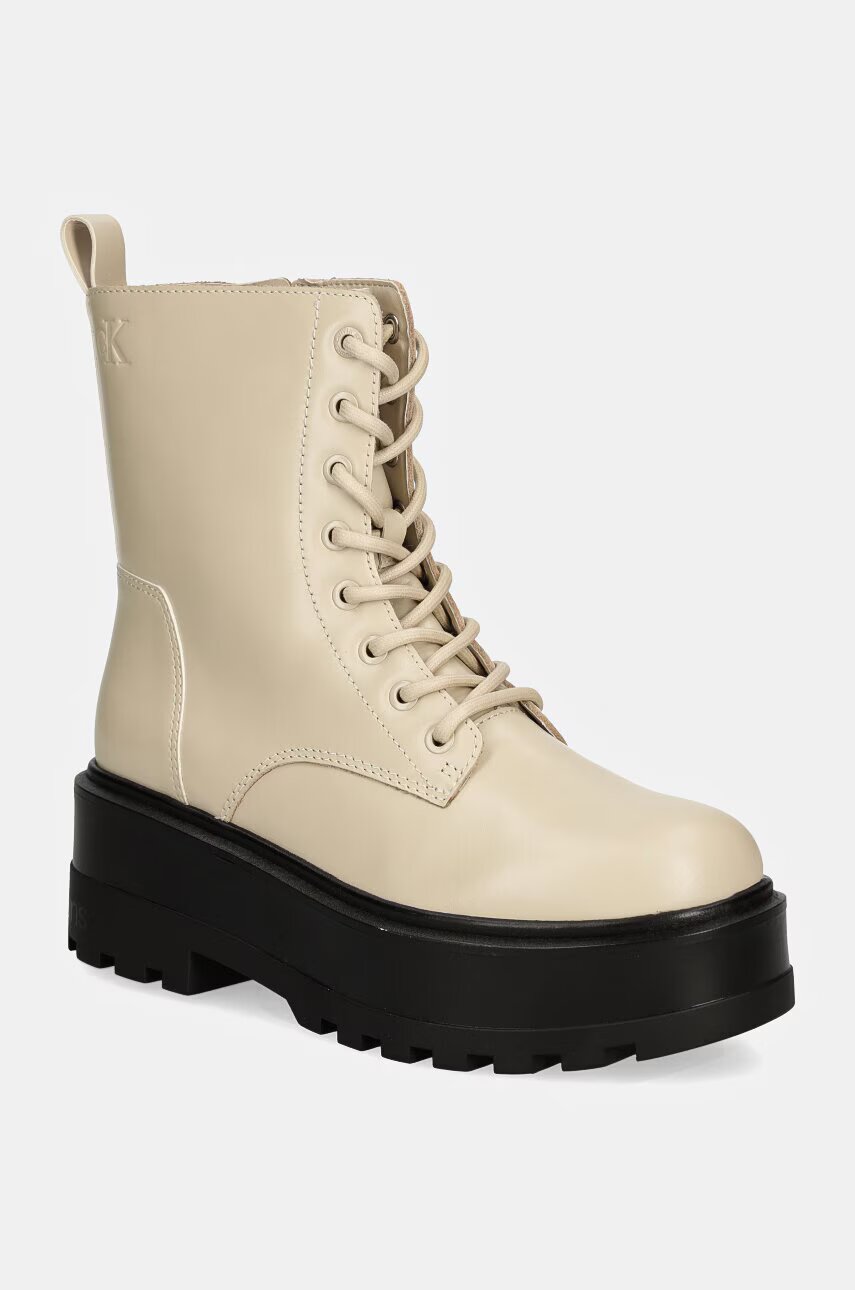 CALVIN KLEIN JEANS Кубинки FLATFORM HIGH LACE UP MG DL
