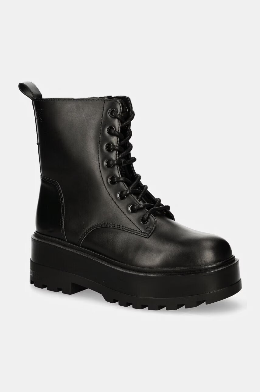 CALVIN KLEIN JEANS Кубинки FLATFORM HIGH LACE UP MG DL