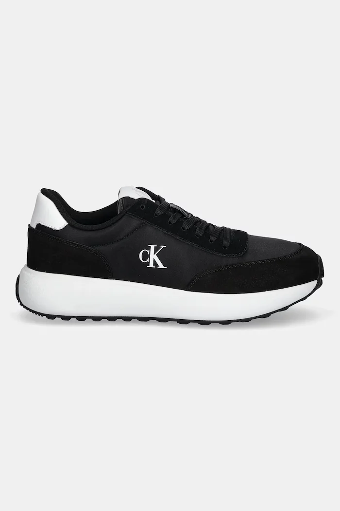 CALVIN KLEIN JEANS Маратонки ATHLEISURE RUNNER LACEUP NY-SU мъжки в черно YM0YM01370