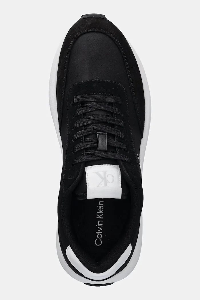 CALVIN KLEIN JEANS Маратонки ATHLEISURE RUNNER LACEUP NY-SU мъжки в черно YM0YM01370