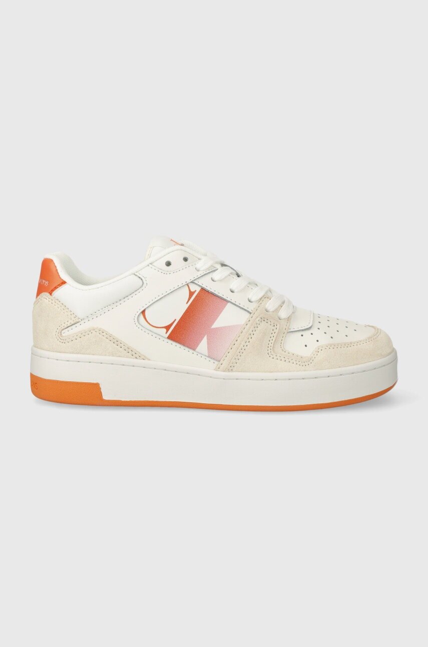 CALVIN KLEIN JEANS Маратонки BASKET CUPSOLE LACE MIX NBS SAT