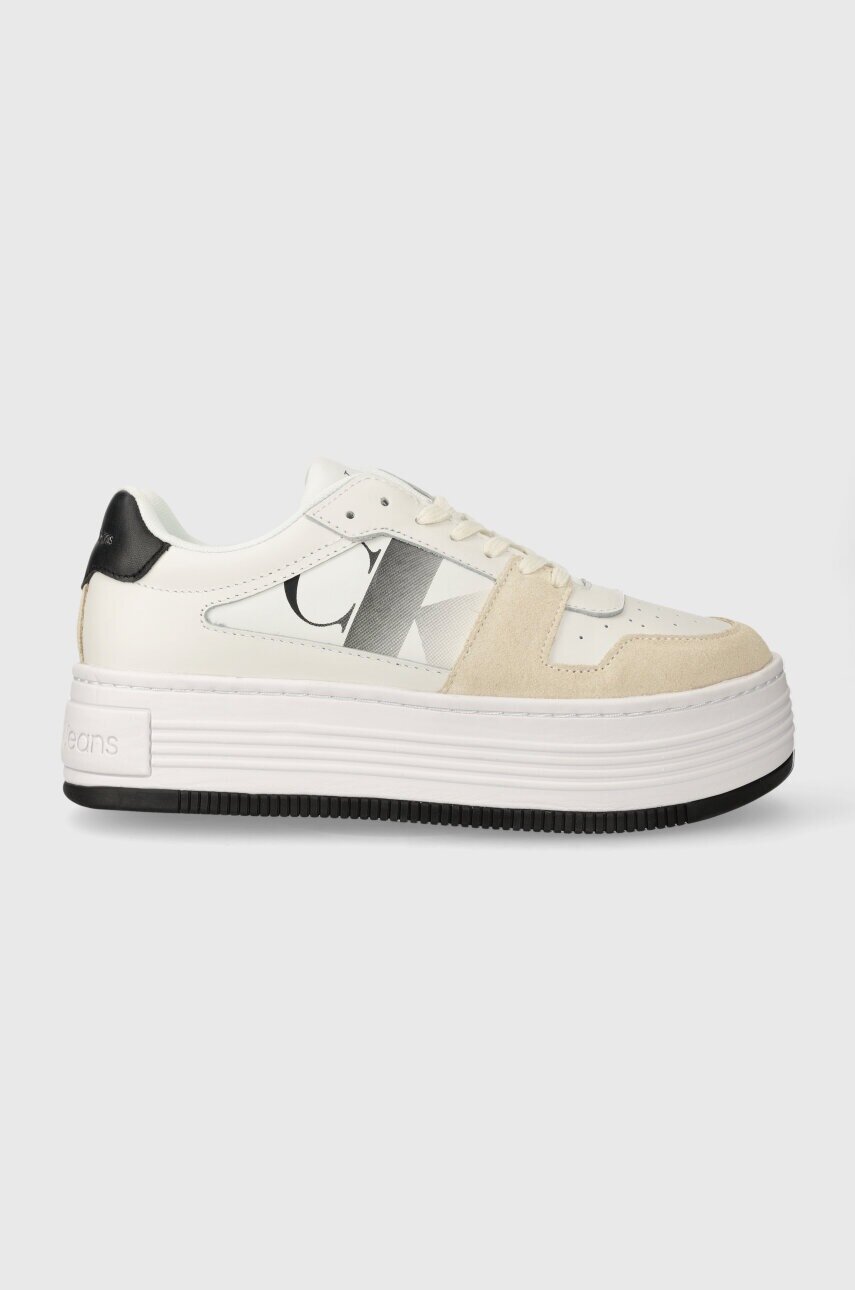 CALVIN KLEIN JEANS Маратонки BOLD FLATF LOW LACE MIX NBS SAT