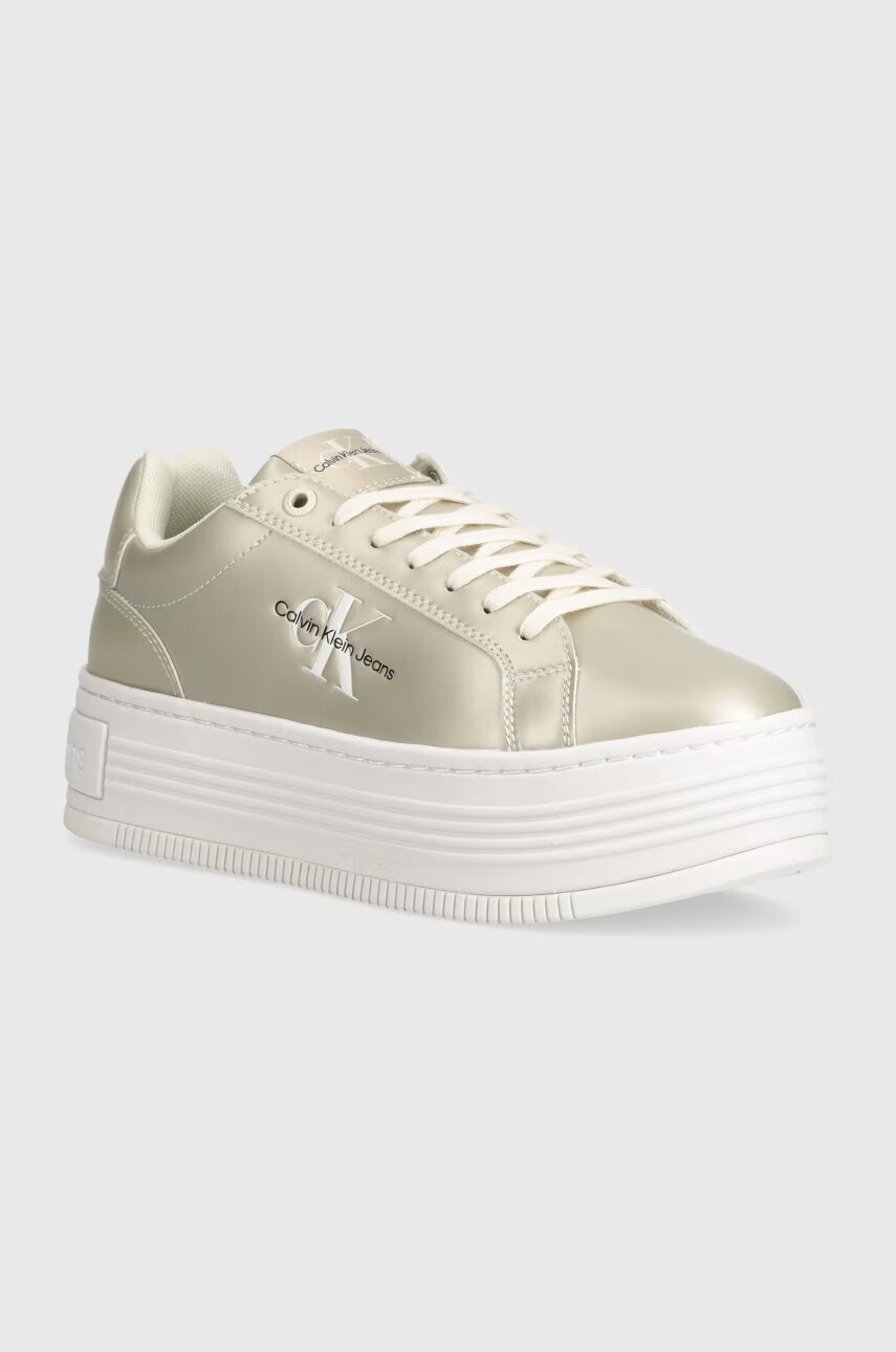CALVIN KLEIN JEANS Маратонки BOLD PLATF LOW LACE LTH ML MTL